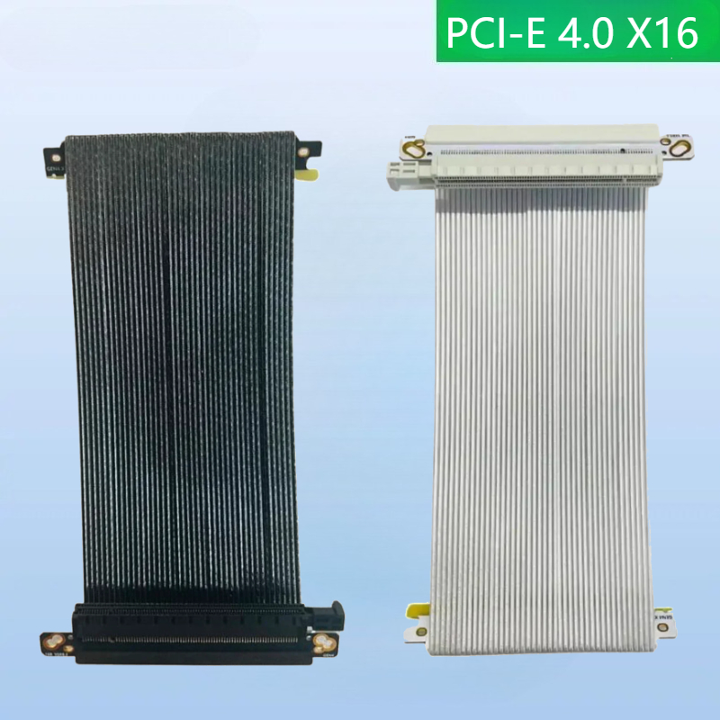 Itx Gpu Riser Pcie 4.0 16X - スーパースピード4.0高互換シルバーメッキワイヤー,pci Express 16x,4.0 riserケーブル,gen4,ダブルリバースギア,gpu,itx,ミニケースアダプター
