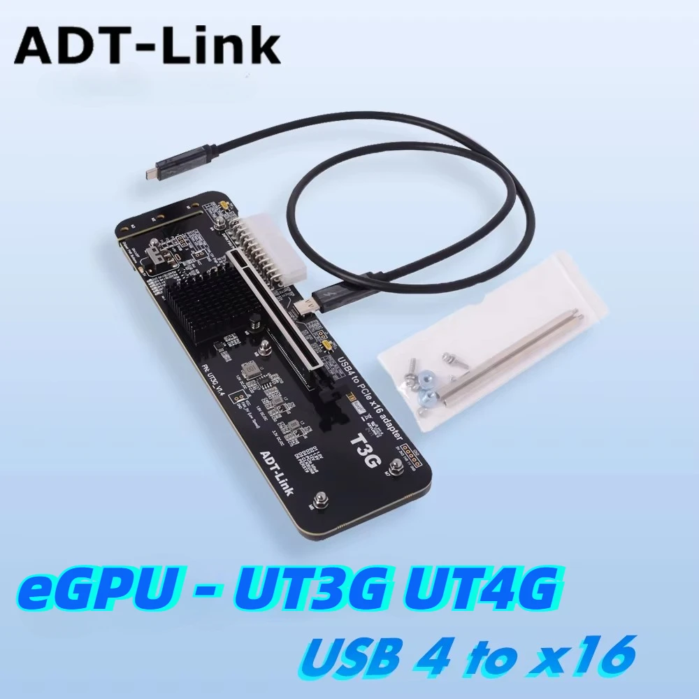 Gpu External Dock Egpu Thunderbolt 4 - 外部グラフィックカードut4G,usb 4からpcie 4.0x16 egpuアダプター,thunderbolt 3 4