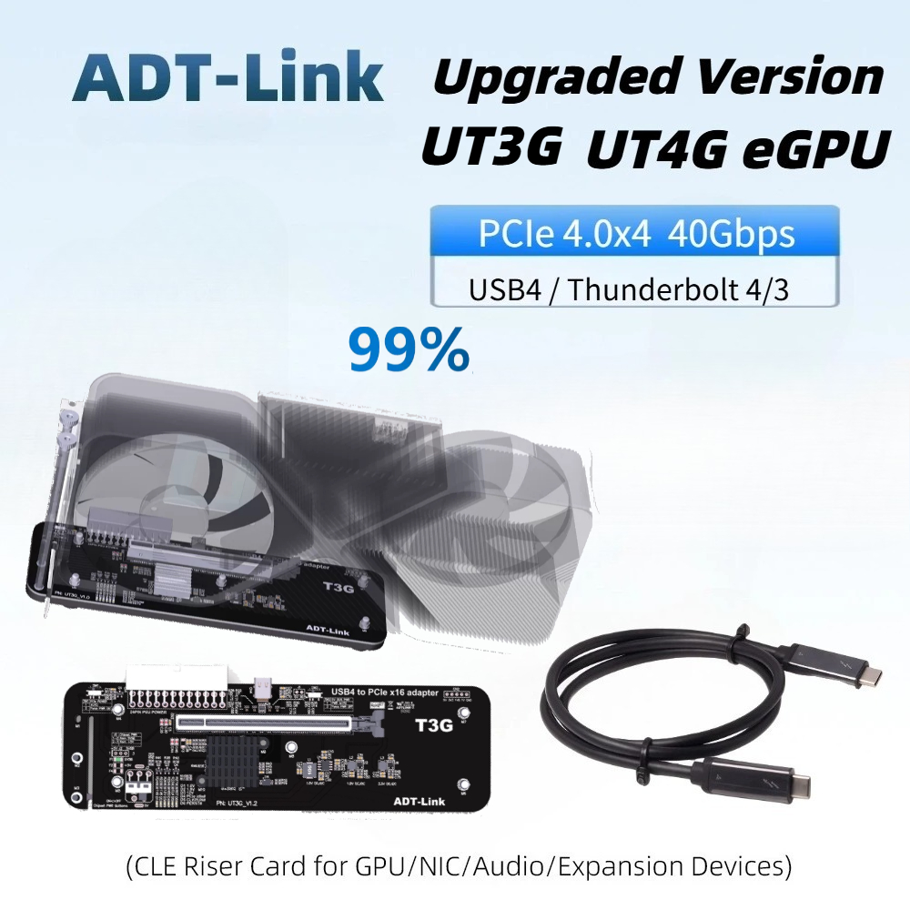 Gpu External Dock Egpu Thunderbolt 4 - アップグレードされたUT4G UT3G EGPU Thunderbolt 4/3 to