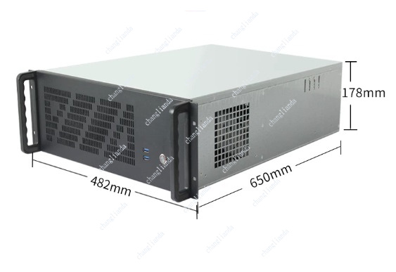Server Gpu Chassis 4U - 4U AIコンピューティングサーバーシャーシ、マルチGPUグラフィックカード対応デュアルチャネルマザーボード