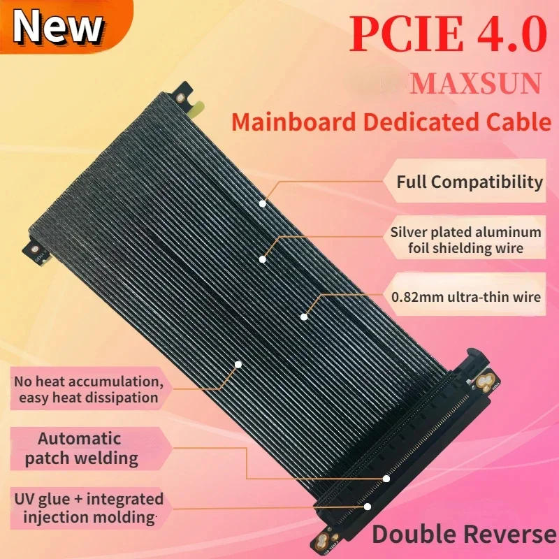 スーパースピード4.0高互換シルバーメッキワイヤー,pci  - Itx Gpu Riser Pcie 4.0 16X のレビューと価格