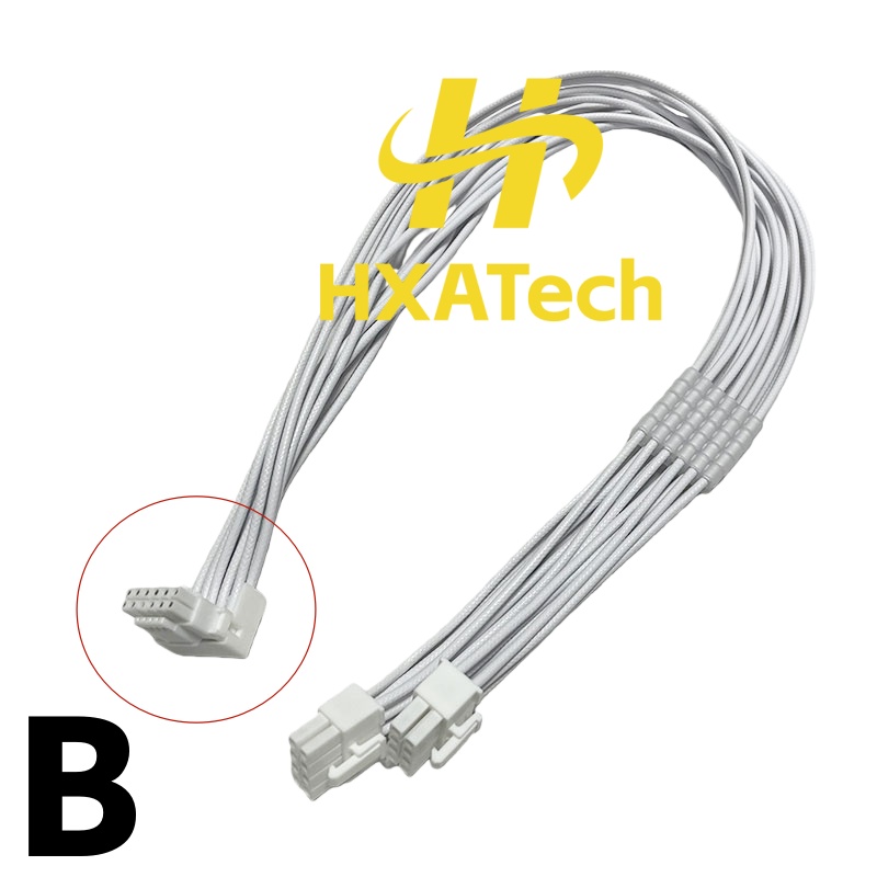 高品質16AWG編組パターンデュアル8ピン-16ピン電源ケー - Dual 8Pin To 16Pin 12Vhpwr Cable のレビューと価格