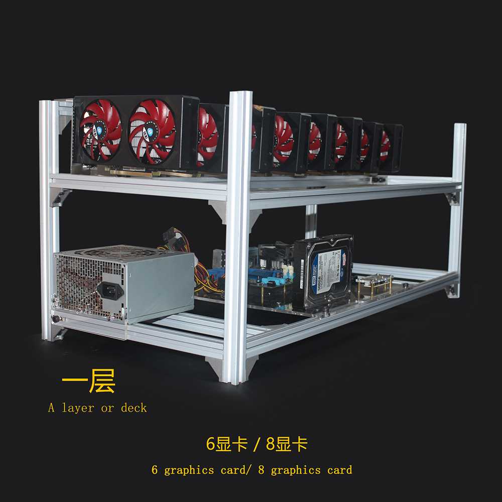 6 8 12 19 GPU マイナーマイニングリグアルミスタ - Gpu Mining Rig Frame 8 Gpu のレビューと価格