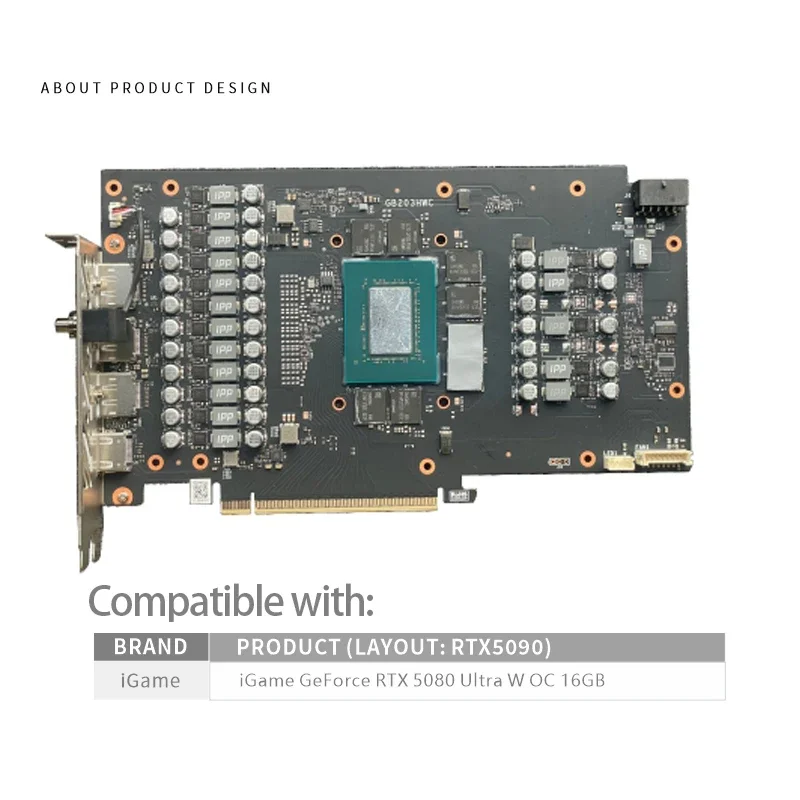 Bykski GPU ブロック カラフルな IGame RT - Rtx 5080 16Gb のレビューと価格