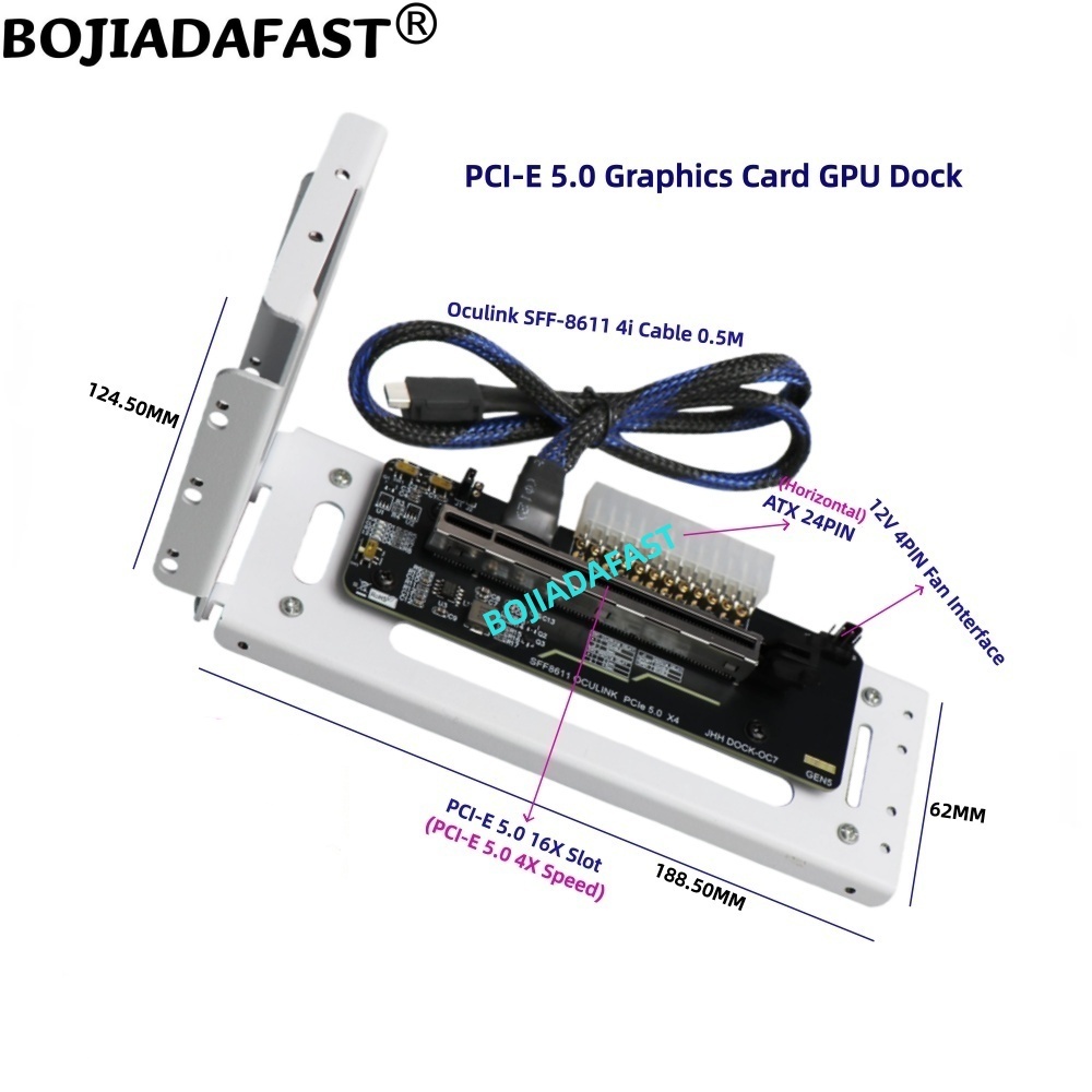 PCI-E 5.0 16X GEN5 アダプターカード Oc - Pcie 5.0 Gpu Riser Cable のレビューと価格