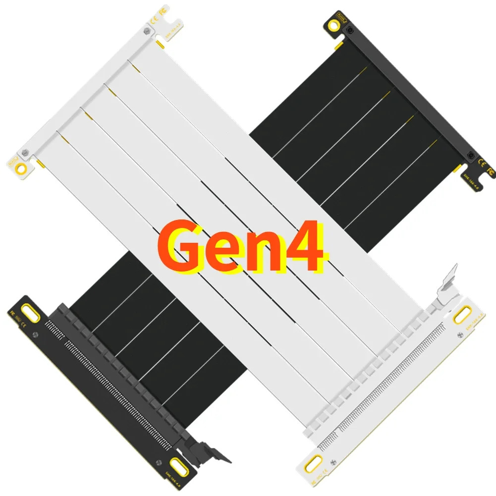 逆グラフィックカード拡張ケーブル,黒と白,4.0x16〜x1 - Itx Gpu Riser Pcie 4.0 16X のレビューと価格