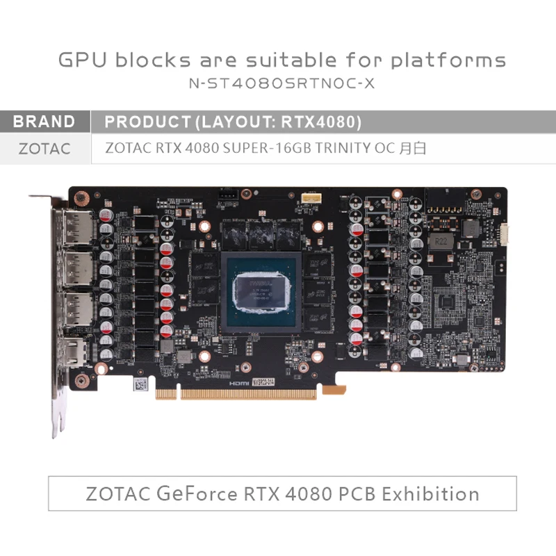 Bykski GPU ブロック ZOTAC RTX 4080 - Rtx 4080 Super 16Gb のレビューと価格